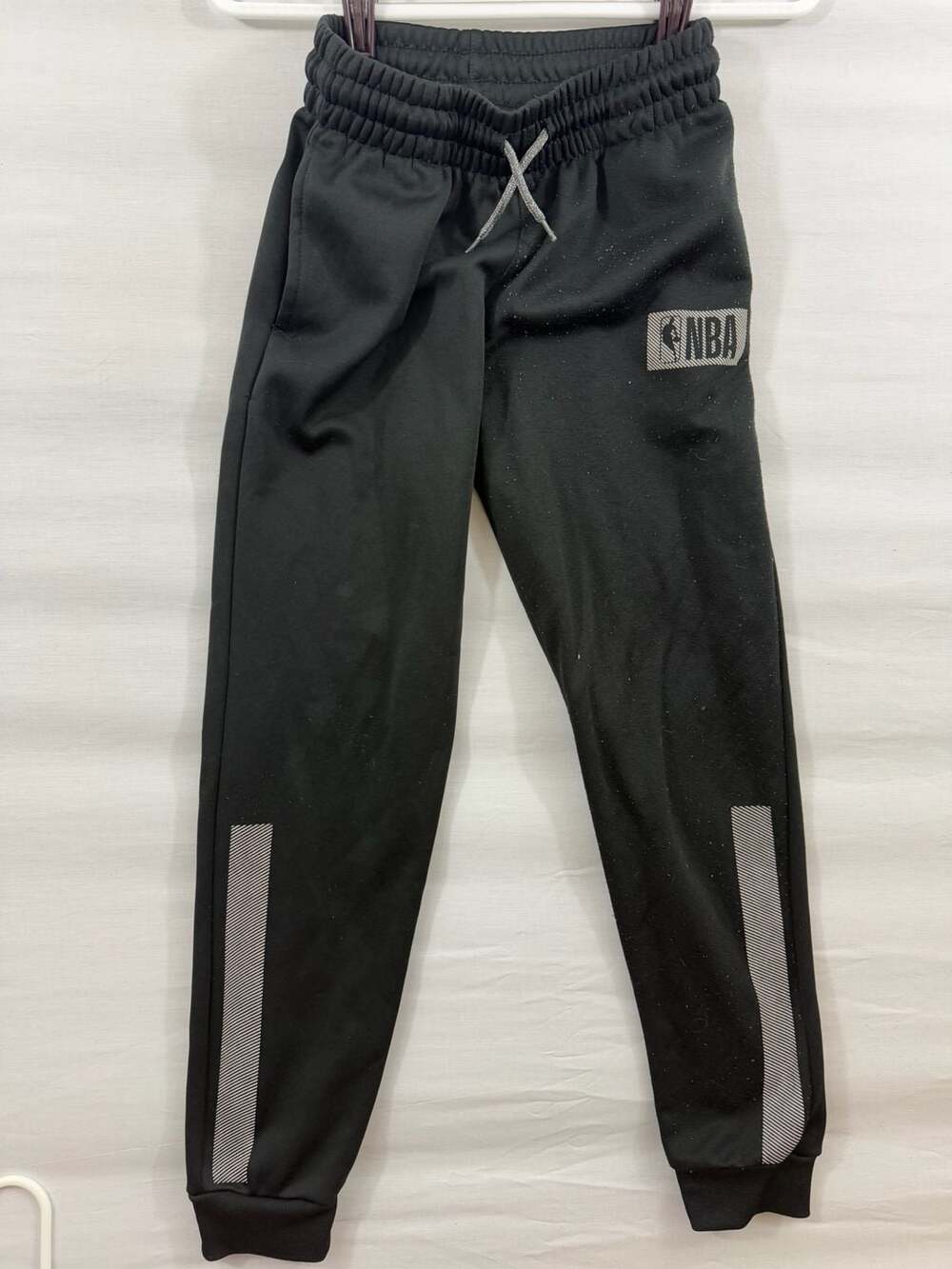 NBA Sweatpants Size L (14-16) Black Drawstring Joggers